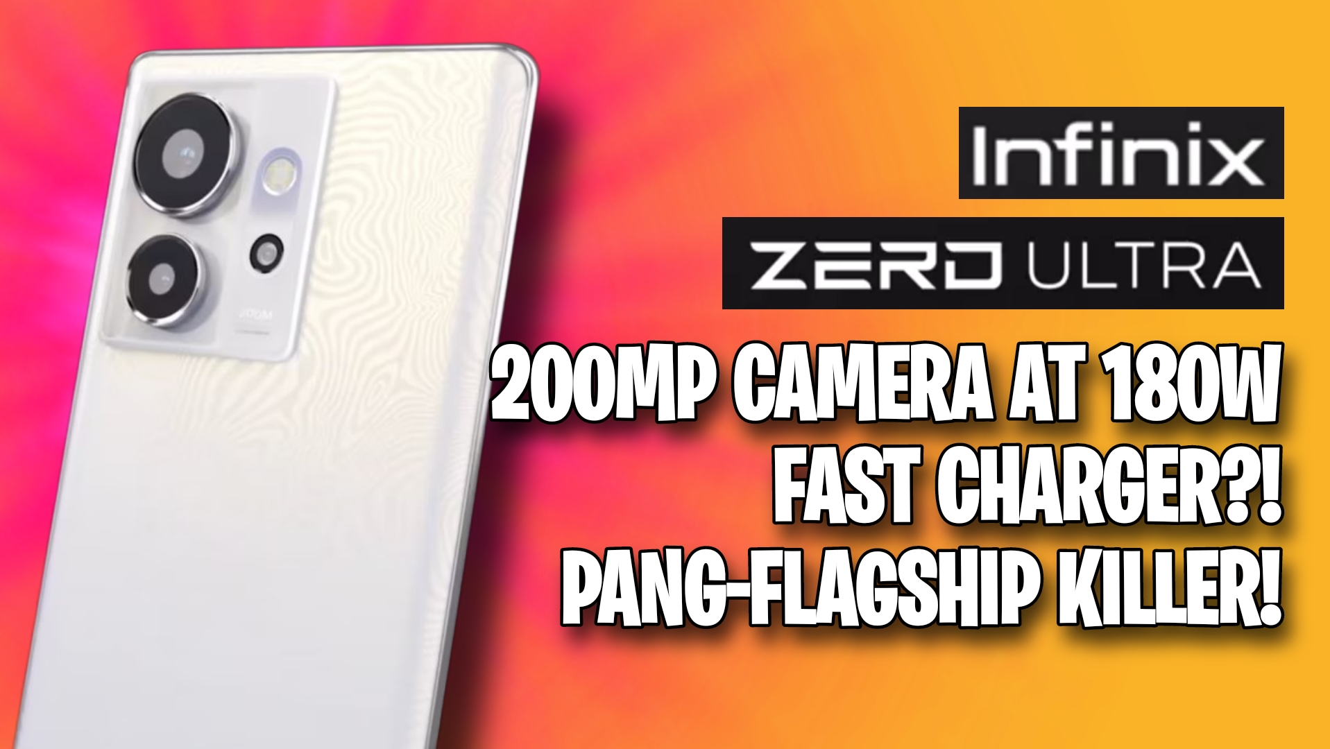 Infinix Zero Ultra: possibly the world's first phone with 180W fast charger - Unbox Diaries
