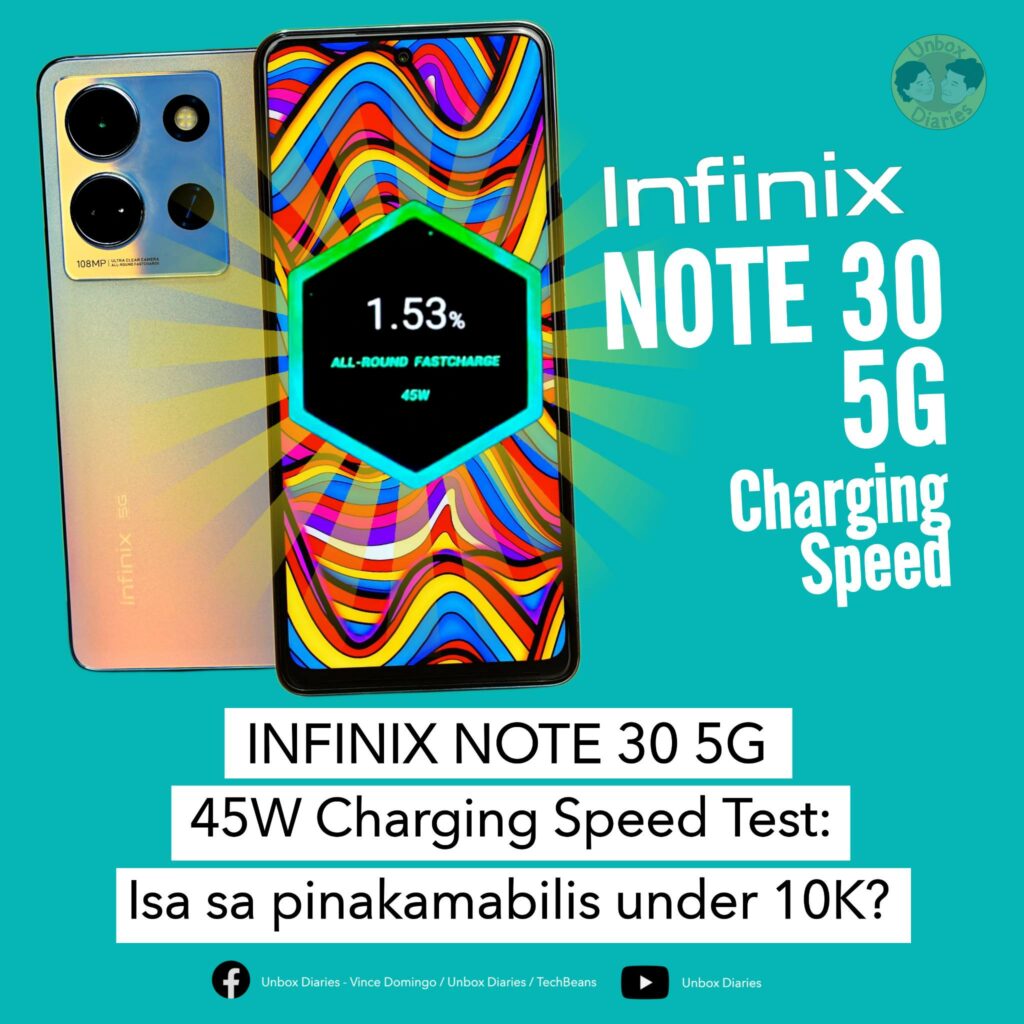 Battery Infinix Note/note 30 Infinix Note 30 5G Battery Test : 0-100% in how many minutes?