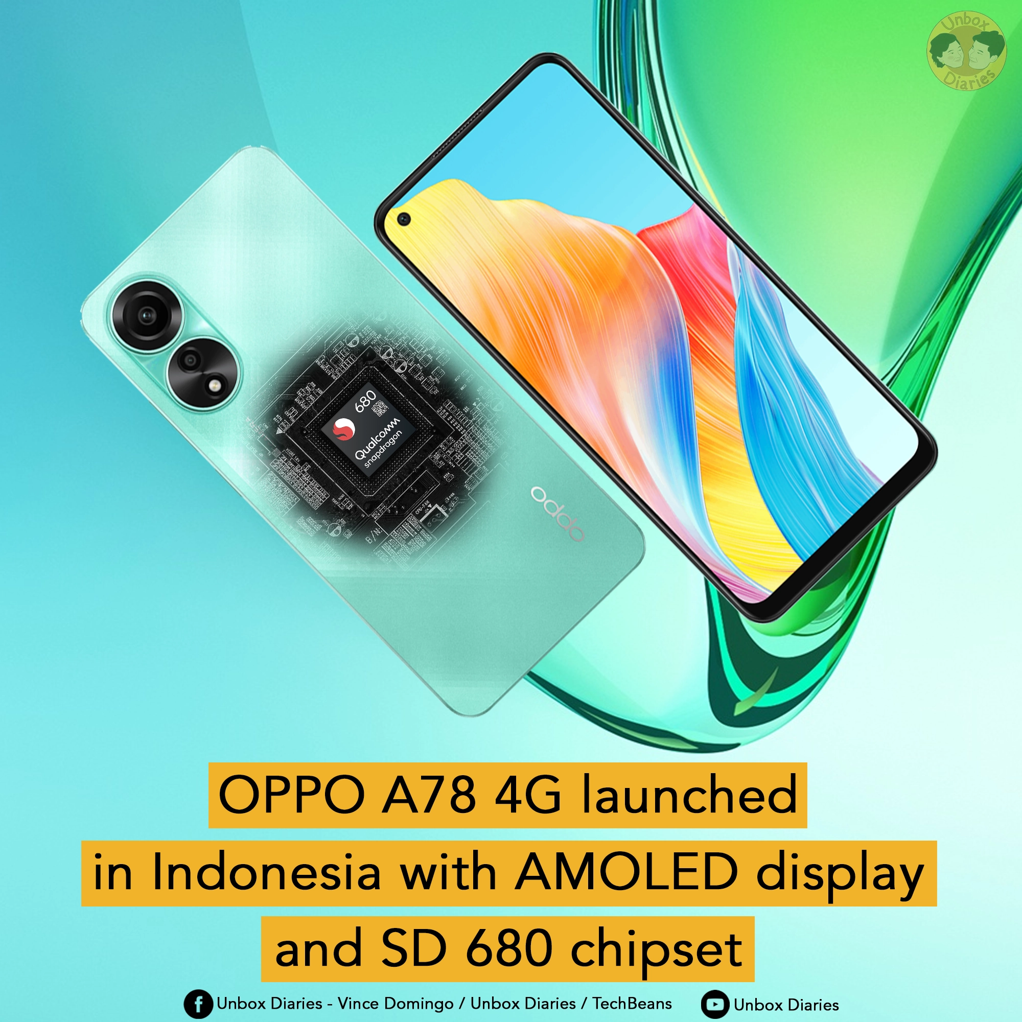 OPPO A78 4G released with AMOLED display, SD 680 and dual 50MP camera ...