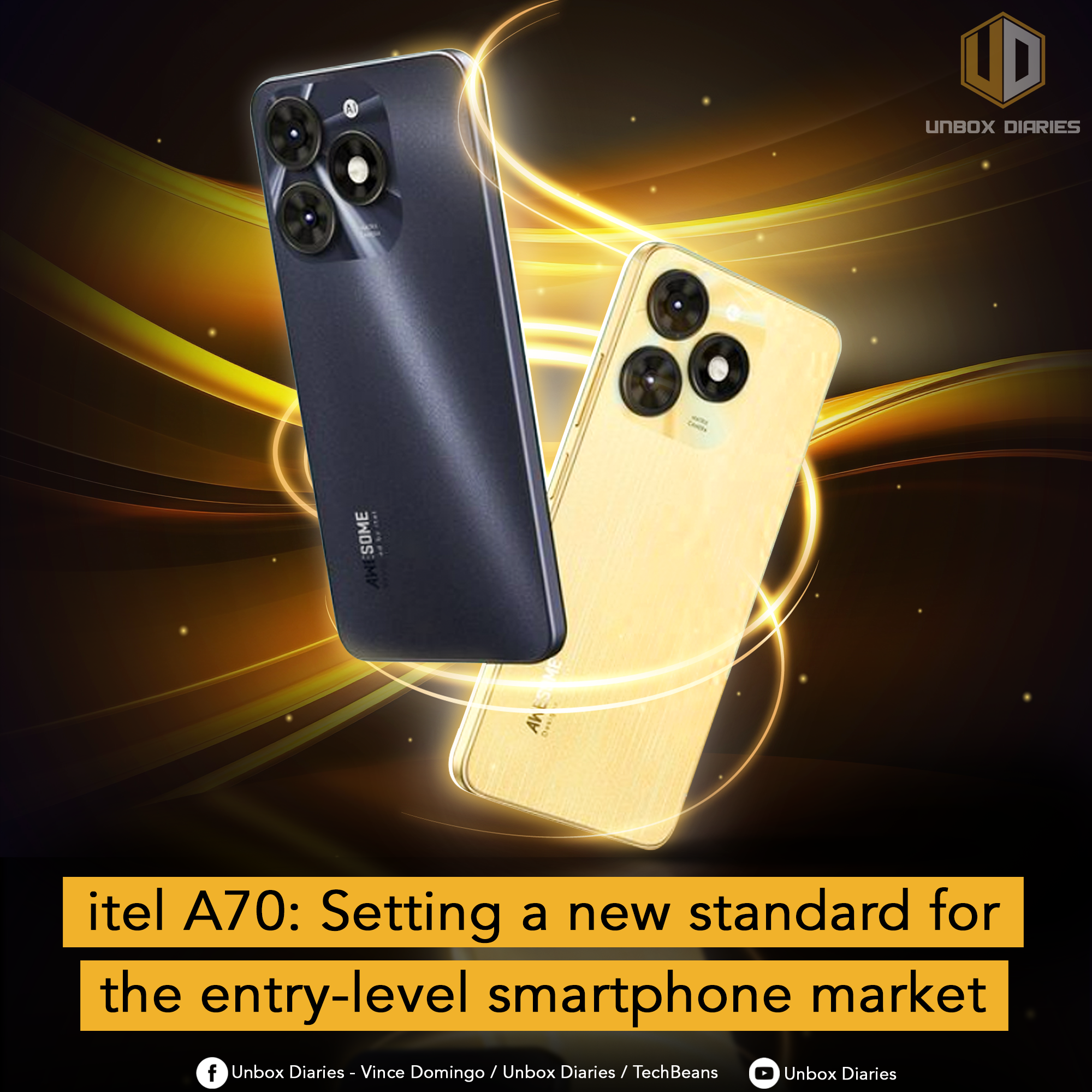 AWESOME Intel A70 GOLD スマートフォン本体 AWESOME Intel A70 GOLD