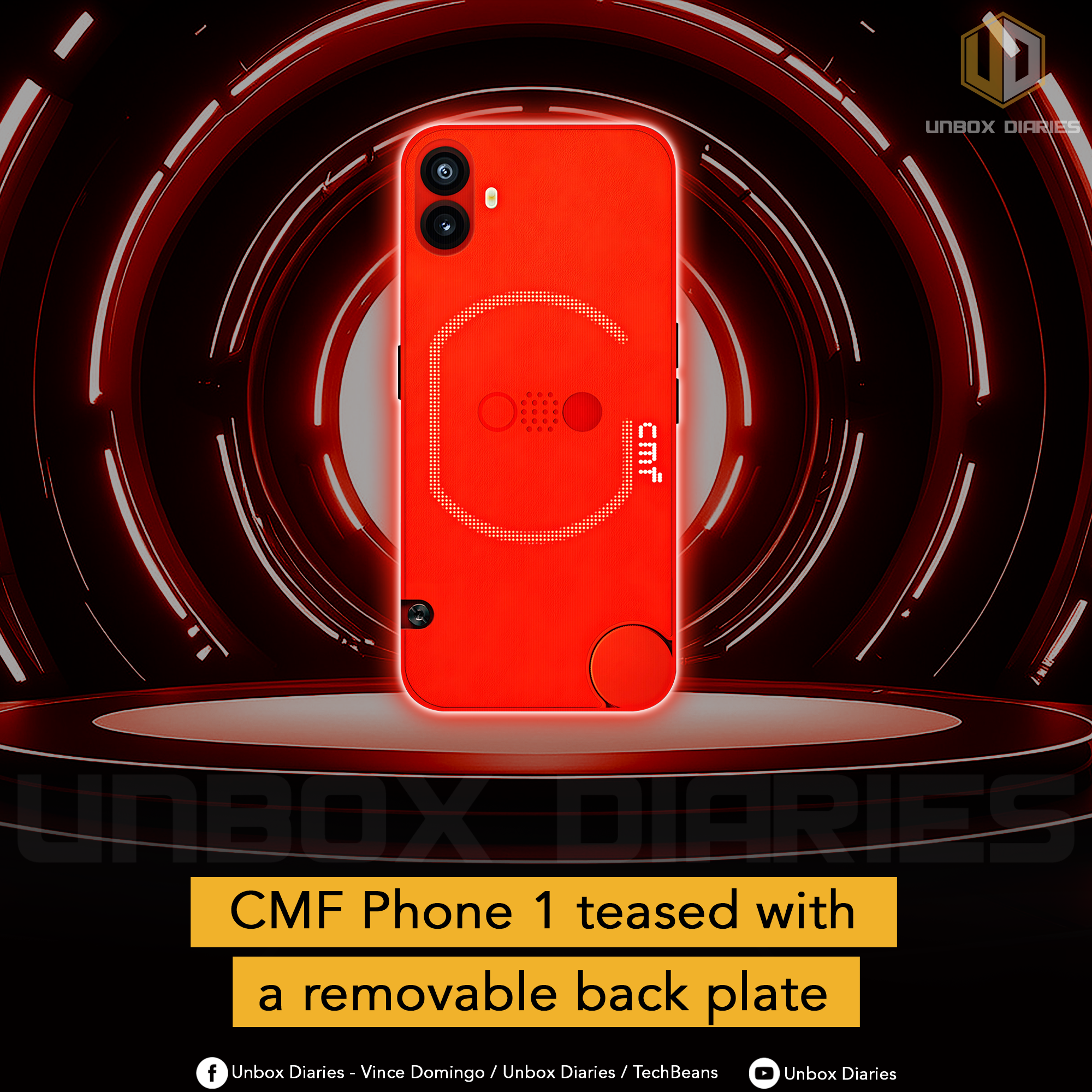 CMF Phone 1 teased with a removable back plate - Unbox Diaries
