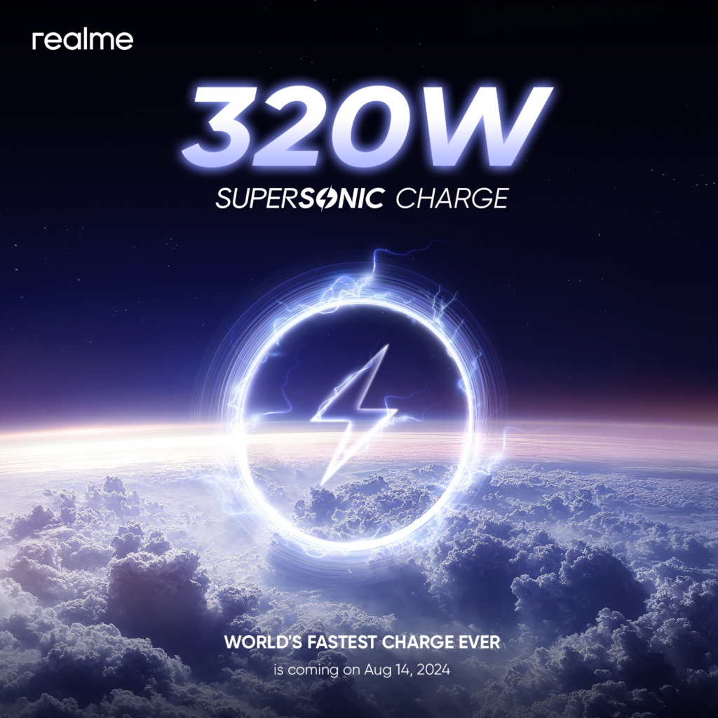 realme 300W charging