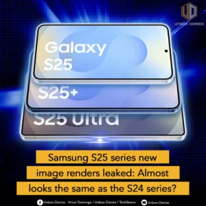 Galaxy S25 Series render leaks.
