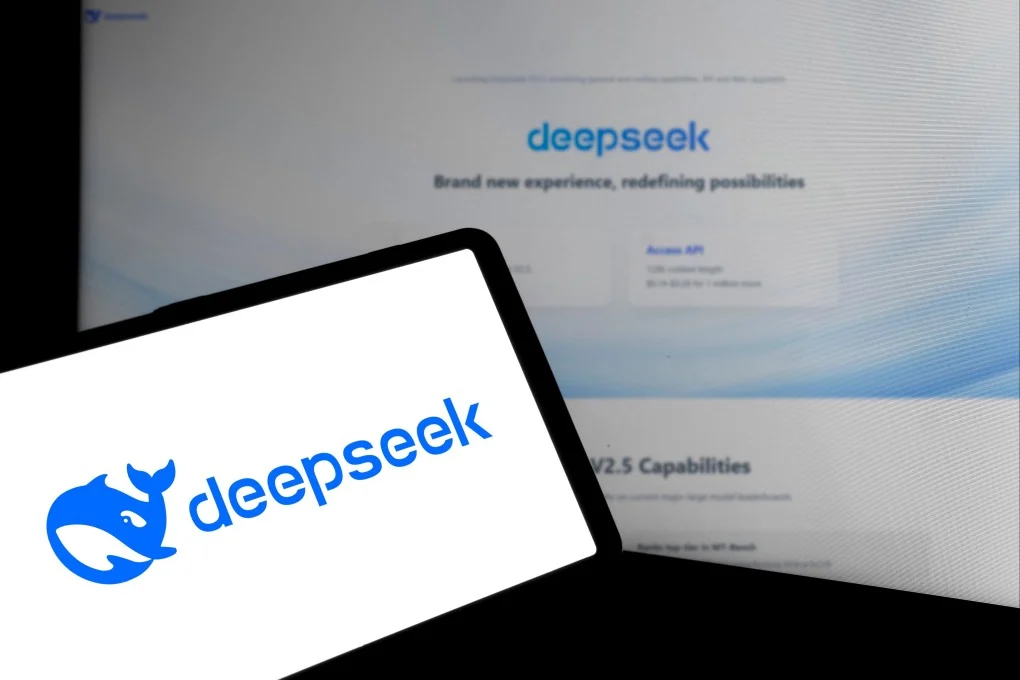 DeepSeek AI showcased.
