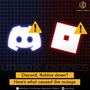 Discord, Roblox down.