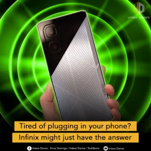 Infinix solar powered case.