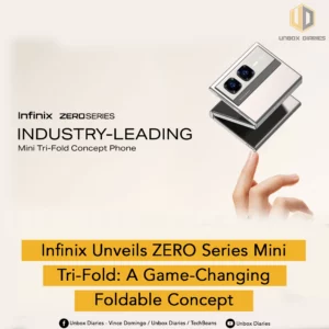 infinix unveils zero series mini tri-fold.