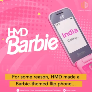 HMD Barbie flip phone.