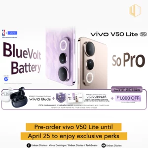 cover photo of vivo v50 lite promotional article.