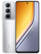realme narzo 80x in silver color with triple cameras.