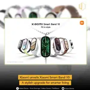 cover photo of smart band 10 press release.