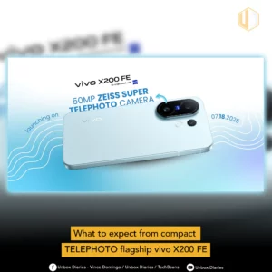 cover photo of vivo x200 fe press release.