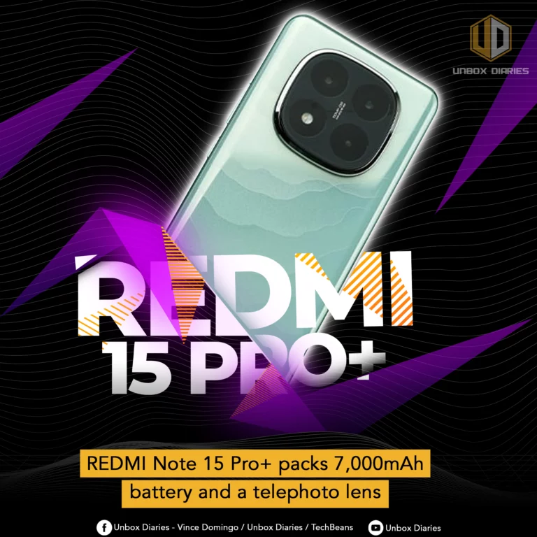 redmi note 14 pro+ with a text in front saying redmi 15 Pro+.