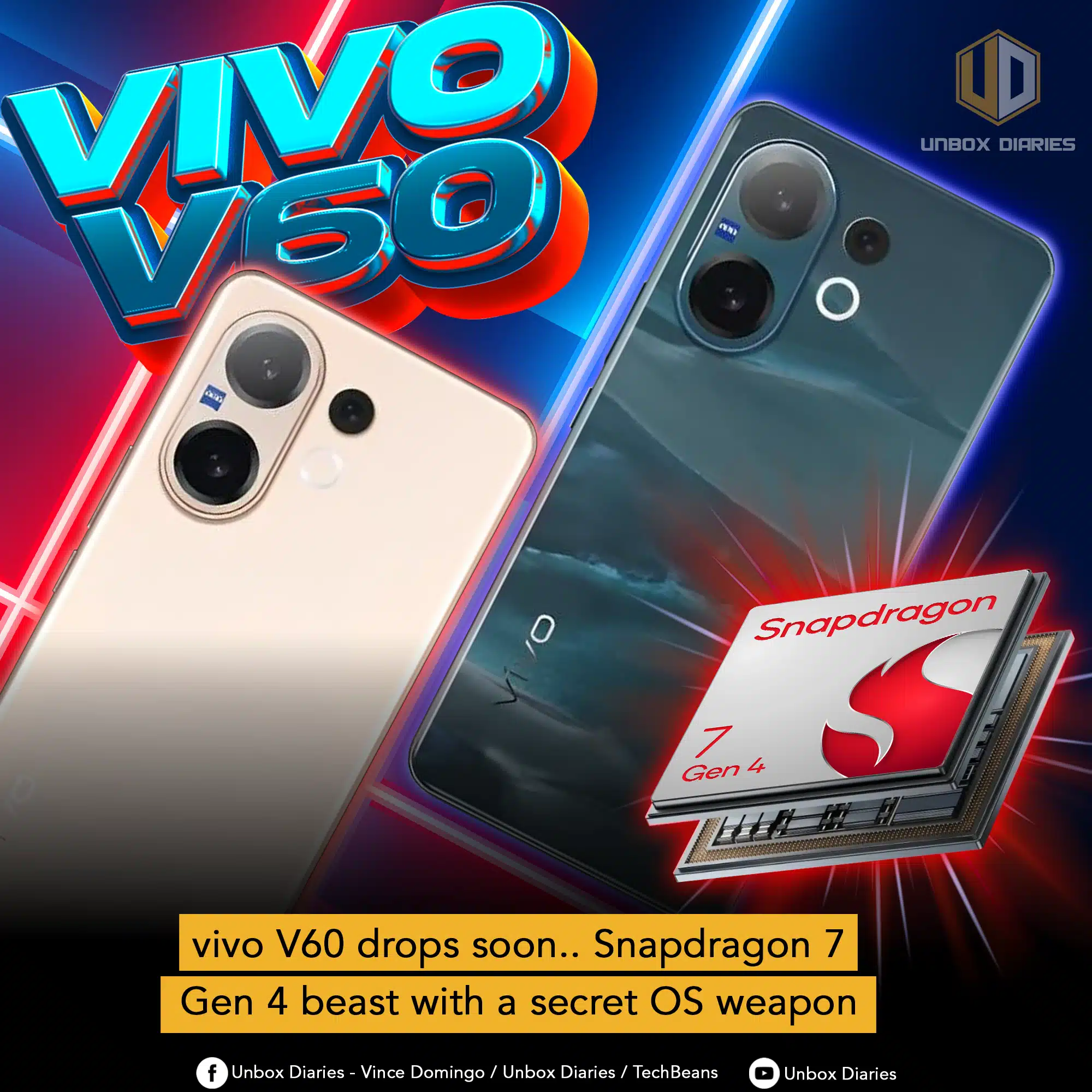 vivo V60 drops soon.. Snapdragon 7 Gen 4 beast with a secret OS weapon ...