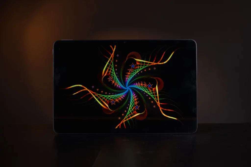 infinix xpad 20's display being showcased.