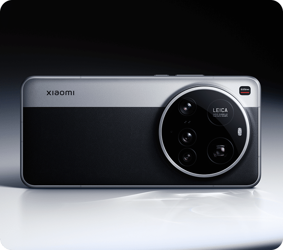 Xiaomi 15 Ultra with black and silver design, large camera.