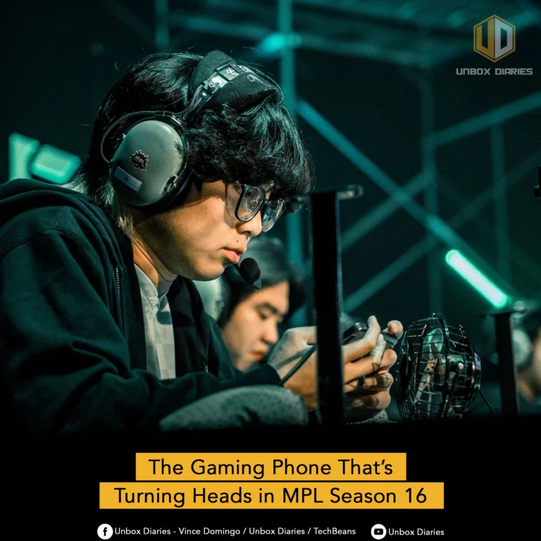 An MPL pro-gamer wearing a headset and glasses, intensely playing on an Infinix GT 30 Pro phone during a tournament, with the title 'The Gaming Phone That’s Turning Heads in MPL Season 16' at the bottom.