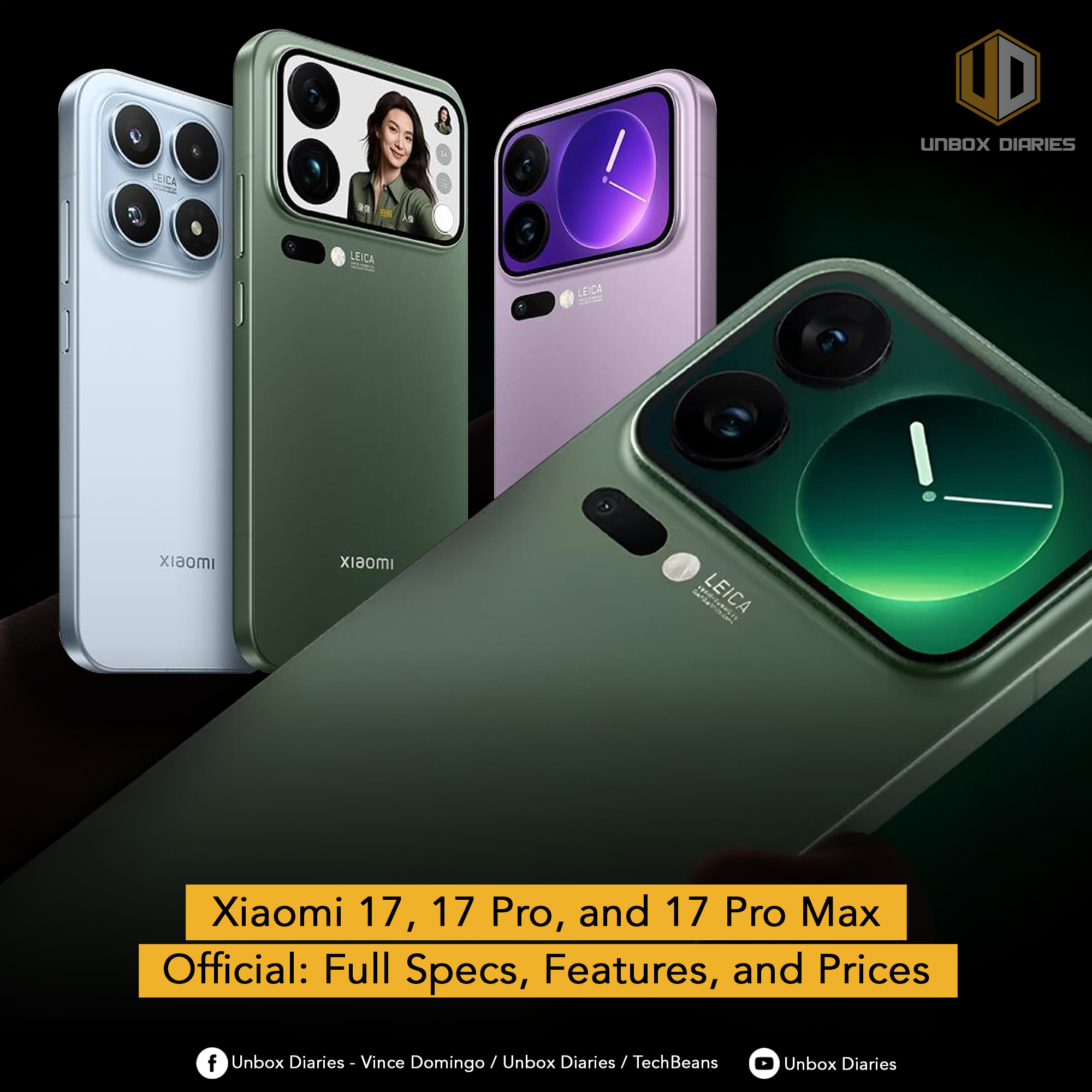 Xiaomi 17, 17 Pro, and 17 Pro Max Official: Full Specs, Features, and ...