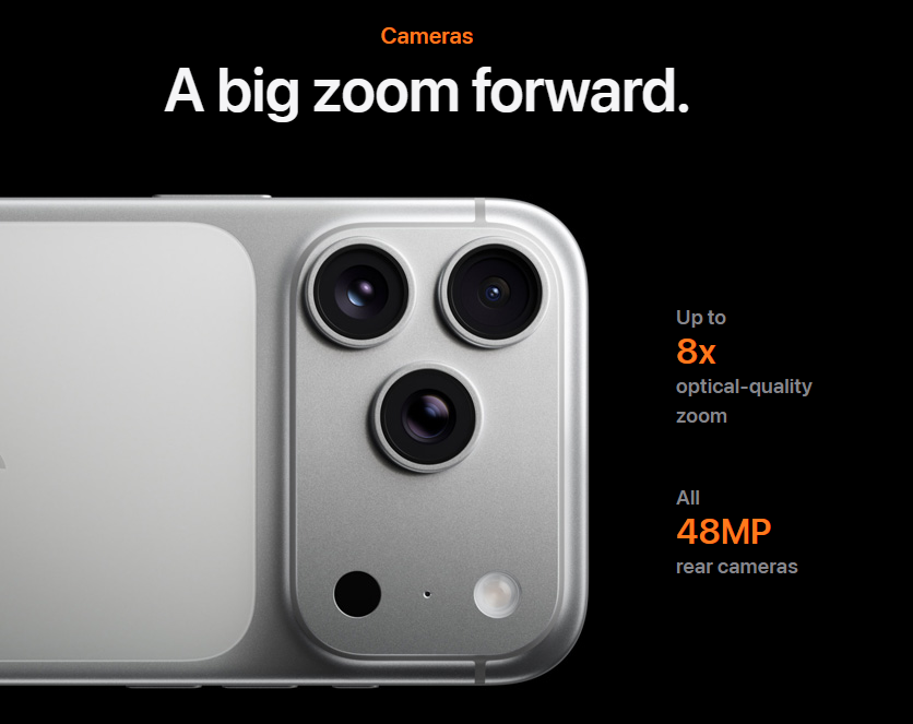 iPhone 17 Pro camera.