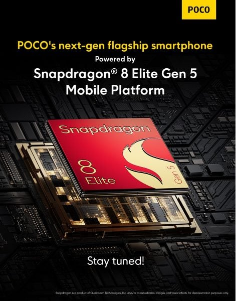 POCO confirms Snapdragon 8 Elite Gen 5 for its next flagship