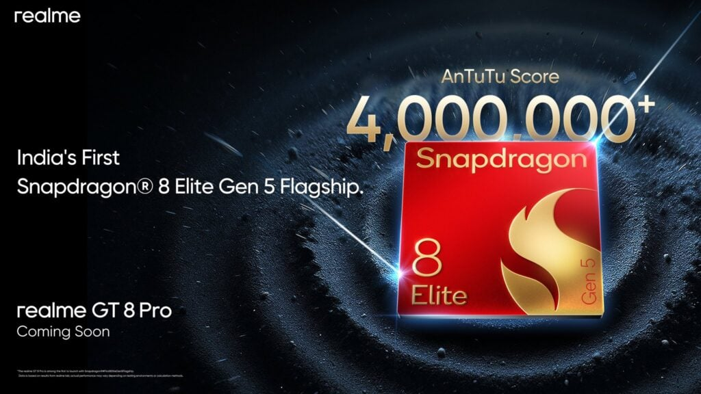 The upcoming realme GT 8 Pro will be the first smartphone in India to feature Qualcomm's latest performance beast: the Snapdragon 8 Elite Gen 5 Mobile Platform.