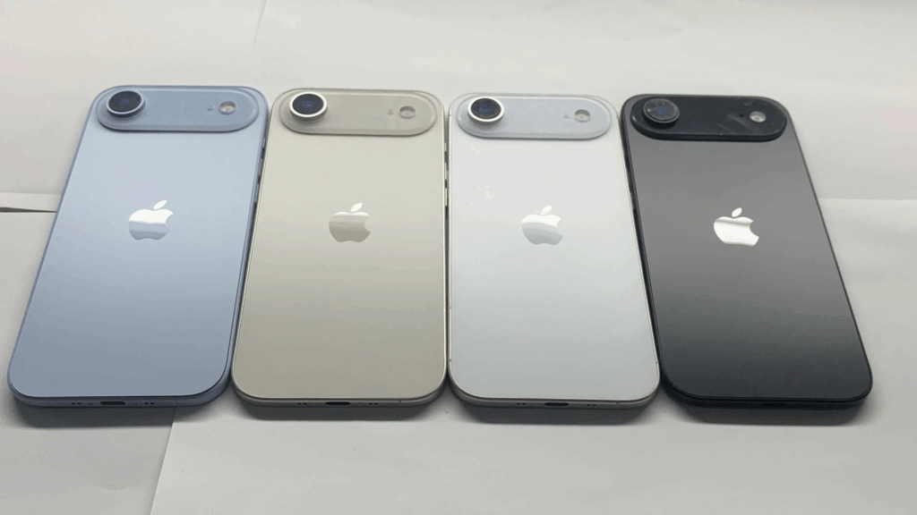 iPhone 17 Air possible color options.