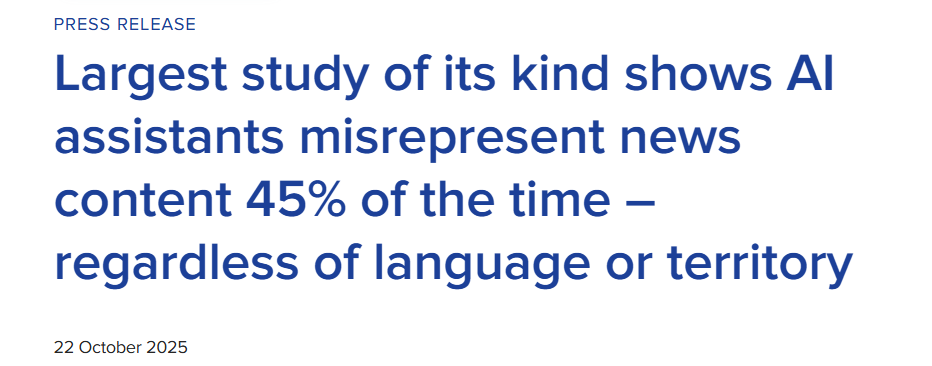 AI struggles with news accuracy, do you agree?