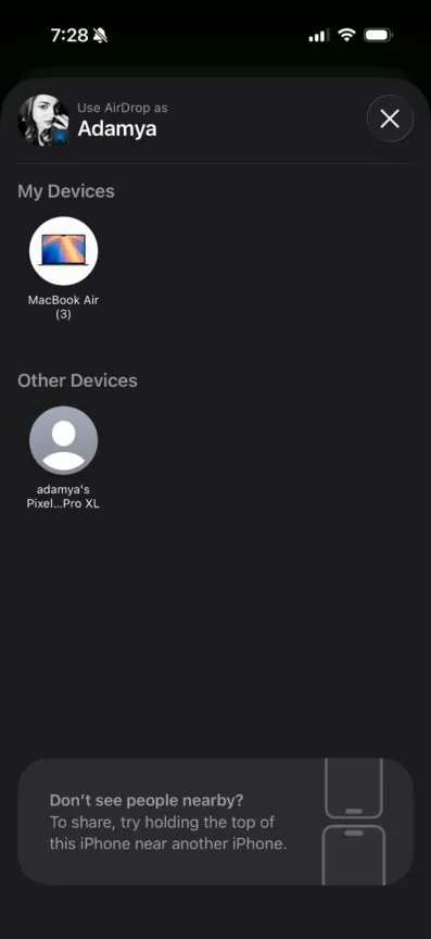 Google’s Quick Share now works with Apple’s AirDrop