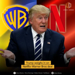 Trump weighs in on Netflix–Warner Bros deal.