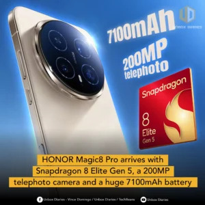HONOR Magic8 Pro arrives with Snapdragon 8 Elite Gen 5, a 200MP telephoto camera and a huge 7100mAh battery.