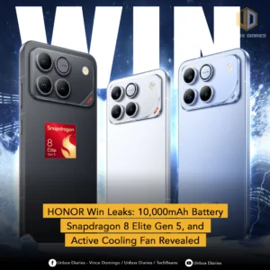 HONOR Win Leaks: 10,000mAh Battery, Snapdragon 8 Elite Gen 5, and Active Cooling Fan Revealed.