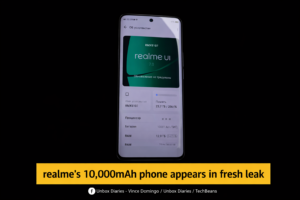realme's 10,000mah phone appears in fresh leak.