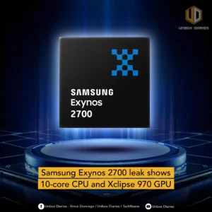 Samsung Exynos 2700 leak shows 10-core CPU and Xclipse 970 GPU.