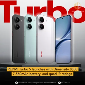 REDMI Turbo 5 launches with Dimensity 8500, 7,560mAh battery, and quad IP ratings.