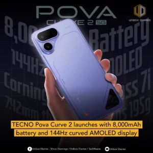 TECNO Pova Curve 2 launches with 8,000mAh battery and 144Hz curved AMOLED display.