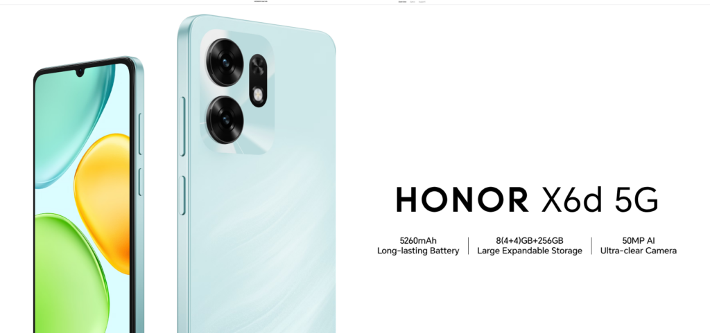 HONOR X6d 5G launches as a budget 5G phone with 90Hz screen and 50MP camera