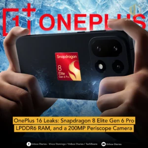 OnePlus 16 Leaks: Snapdragon 8 Elite Gen 6 Pro, LPDDR6 RAM, and a 200MP Periscope Camera.