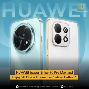 HUAWEI teases Enjoy 90 Pro Max and Enjoy 90 Plus with massive “whale battery”.