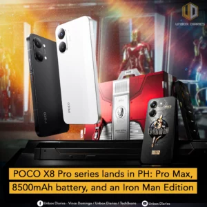 POCO X8 Pro Series lands in PH: Pro Max, 8500mAh battery, and an Iron Man Edition.