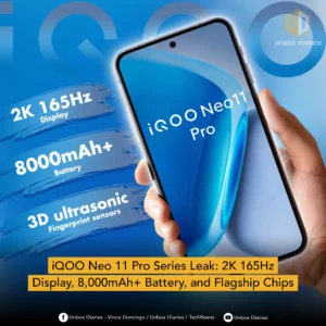 iQOO Neo 11 Pro Series Leak: 2K 165Hz Display, 8,000mAh+ Battery, and Flagship Chips.