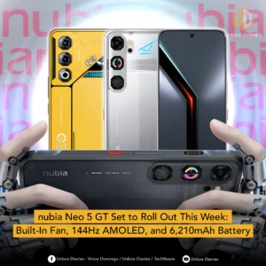 nubia Neo 5 GT Set to Roll Out This Week: Built-In Fan, 144Hz AMOLED, and 6,210mAh Battery.
