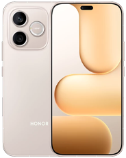 Front and back view of a champagne-gold HONOR 600 Lite smartphone. The back features a dual-lens camera system housed in a rounded square module with a "108MP" inscription. The front shows a full-screen display with thin bezels, a pill-shaped "Magic Capsule" cutout at the top, and a warm-toned abstract wallpaper.