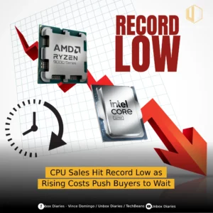 CPU Sales Hit Record Low as Rising Costs Push Buyers to Wait.