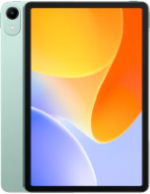 Front and back view of the Infinix XPAD 30E tablet. The back features a matte metallic finish with a single circular camera module in the top-left corner and the 'Infinix' logo. The front shows an 11-inch display with slim black bezels and a flowing, silvery abstract wallpaper.