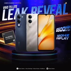 vivo T5 Lite leak reveals 120Hz display, Dimensity 6300 chip, and a 6,500mAh battery.