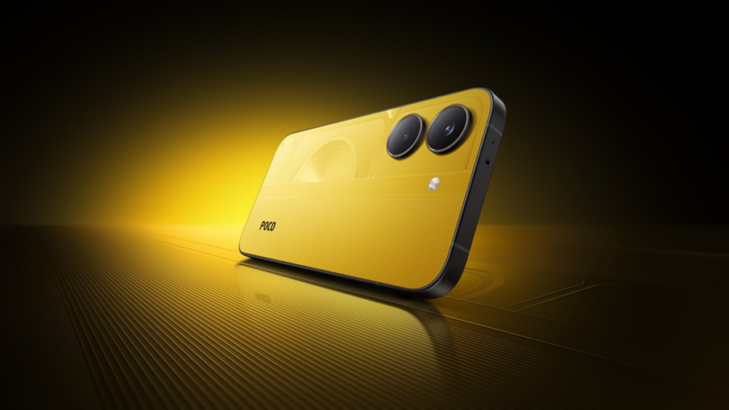 New Bold Yellow color gives the POCO X8 Pro a fresh racing-inspired look