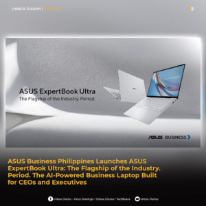 ASUS Business Philippines Launches ASUS ExpertBook Ultra: The Flagship of the Industry. Period. The AI-Powered Business Laptop Built for CEOs and Executives.