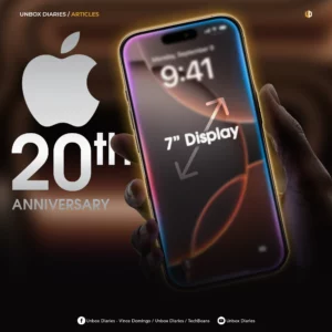 Apple's Biggest iPhone Yet? 20th Anniversary Model Could Get a 7-Inch Display.