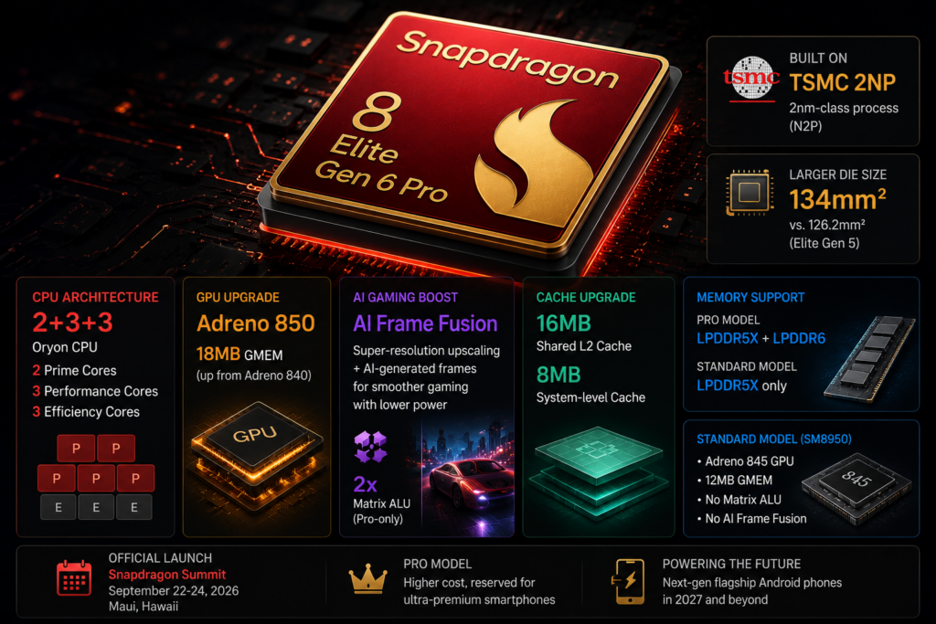 Qualcomm may have gone all out with the Snapdragon 8 Elite Gen 6 Pro