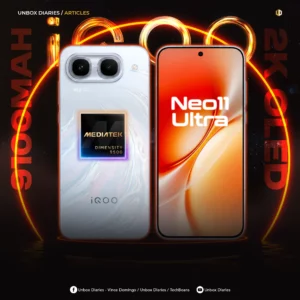 iQOO Neo 11 Ultra: 9,100mAh battery, 2K OLED display, and Dimensity 9500-based chip.